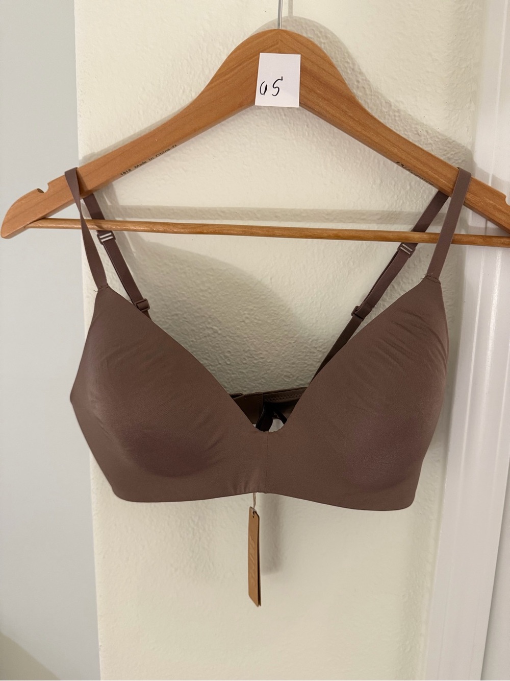Skims 34C Seamless Wireless Bra - Brown